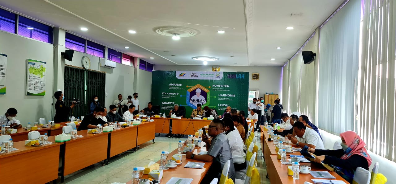 Kunjungan kerja anggota komisi VI DPR di Kantor Direksi PT Perkebunan Nusantara IX, Semarang, Rabu, (22/6).