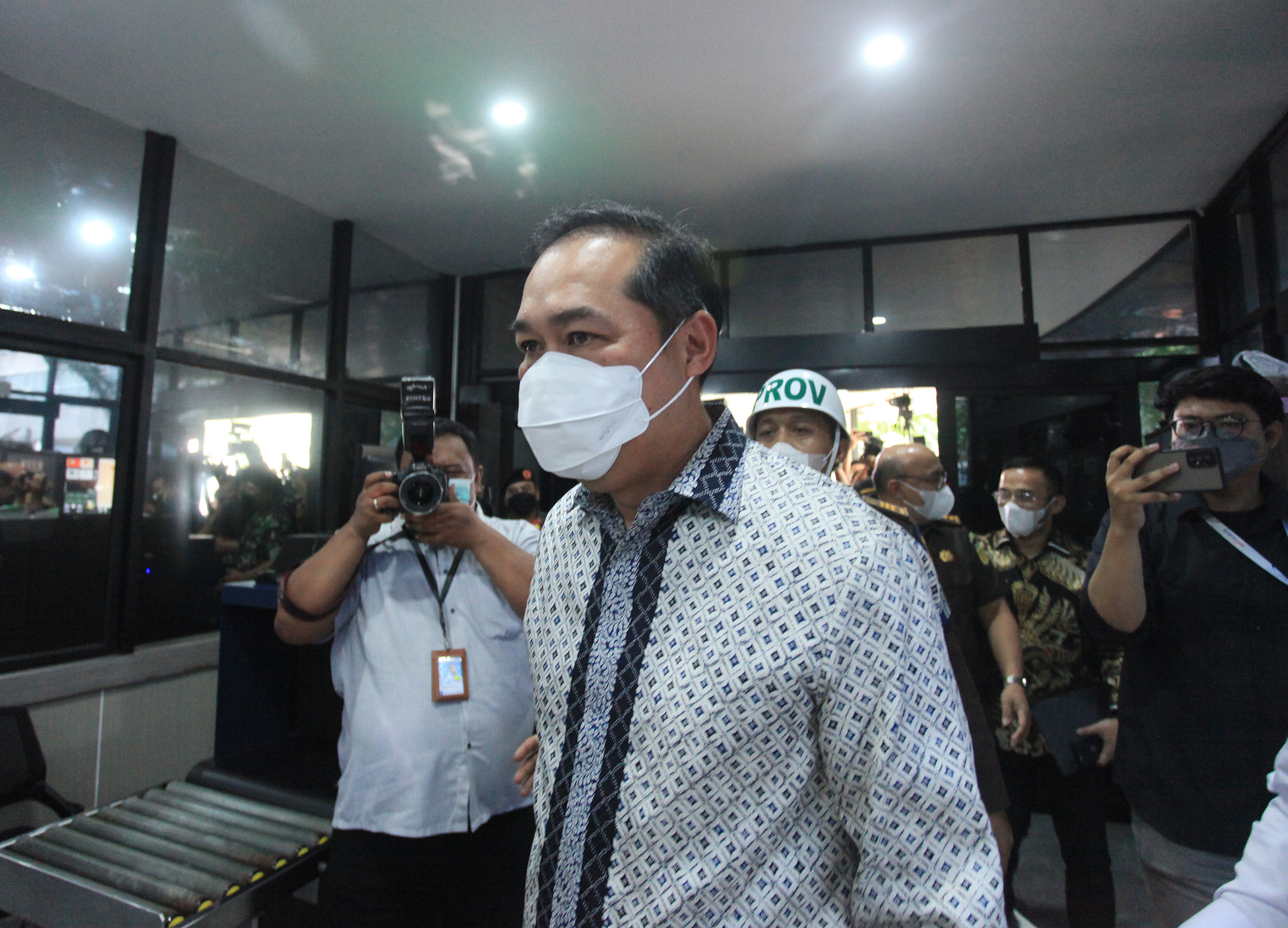 Eks Mendag M Lutfi saat datang ke Kejagung diperiksa sebagai saksi kasus korupsi ekspor CPO