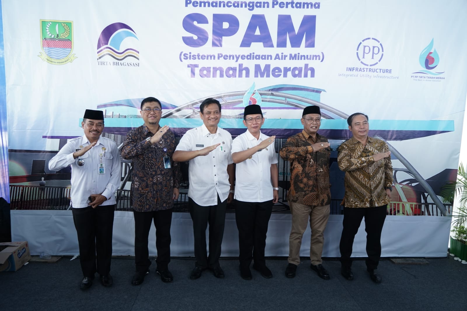 PT PP Tirta Tanah Merah berkolaborasi dengan PDAM Tirta Bhagasasi Kabupaten Bekasi