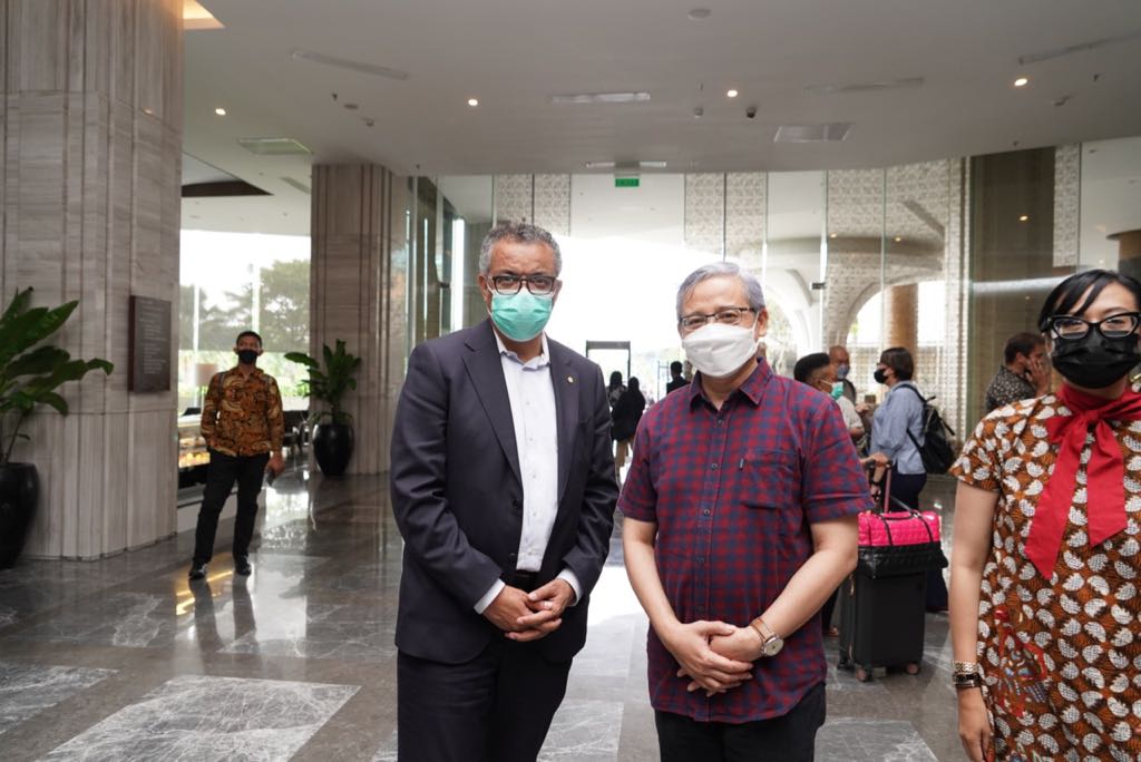 Dirjen WHo Tedros Adhanom Ghebreyesus tiba di Yogyakarta untuk menghadiri Health Ministerial Meeting Preisdensi G20