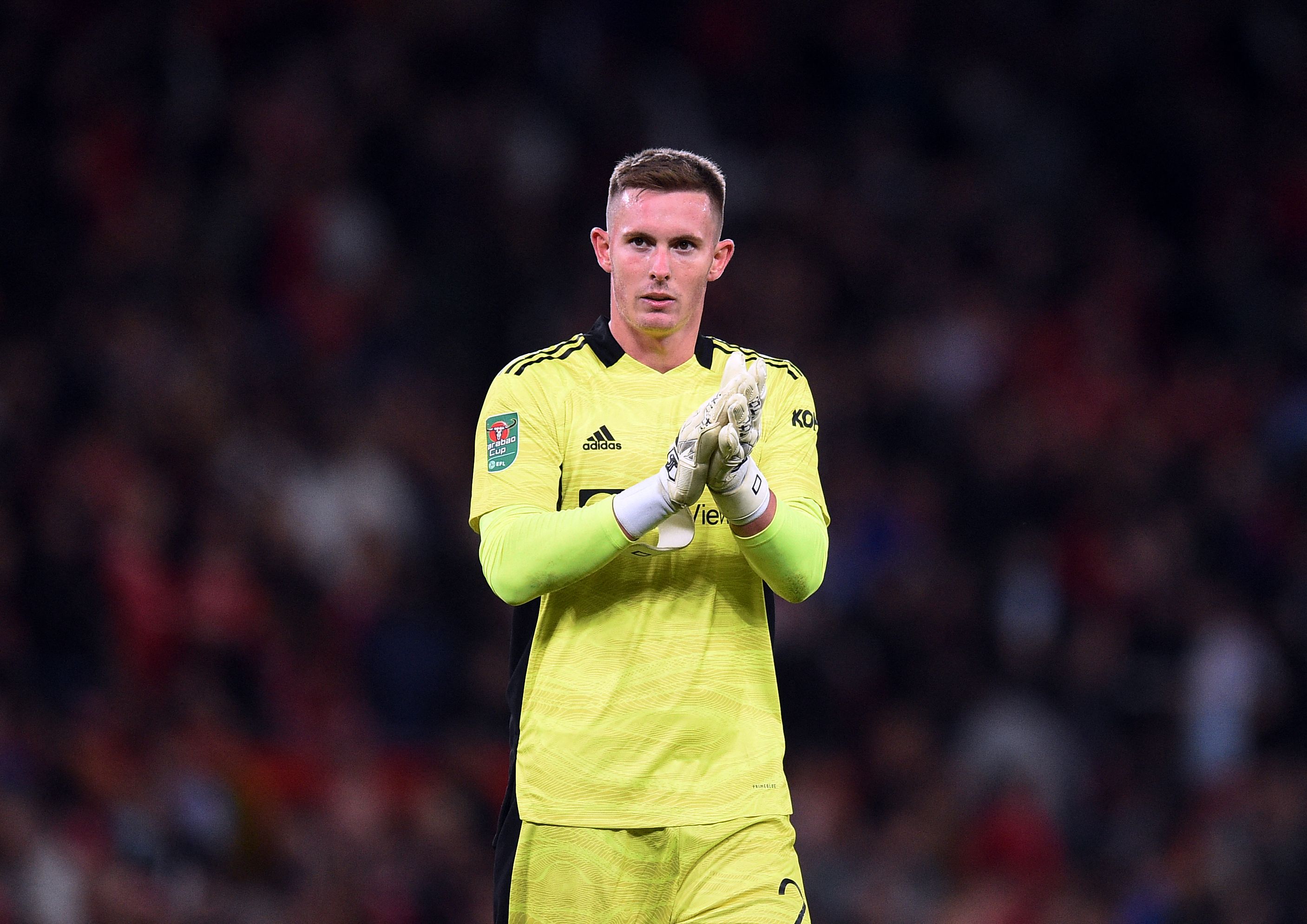 Penjaga gawang Manchester United Dean Henderson