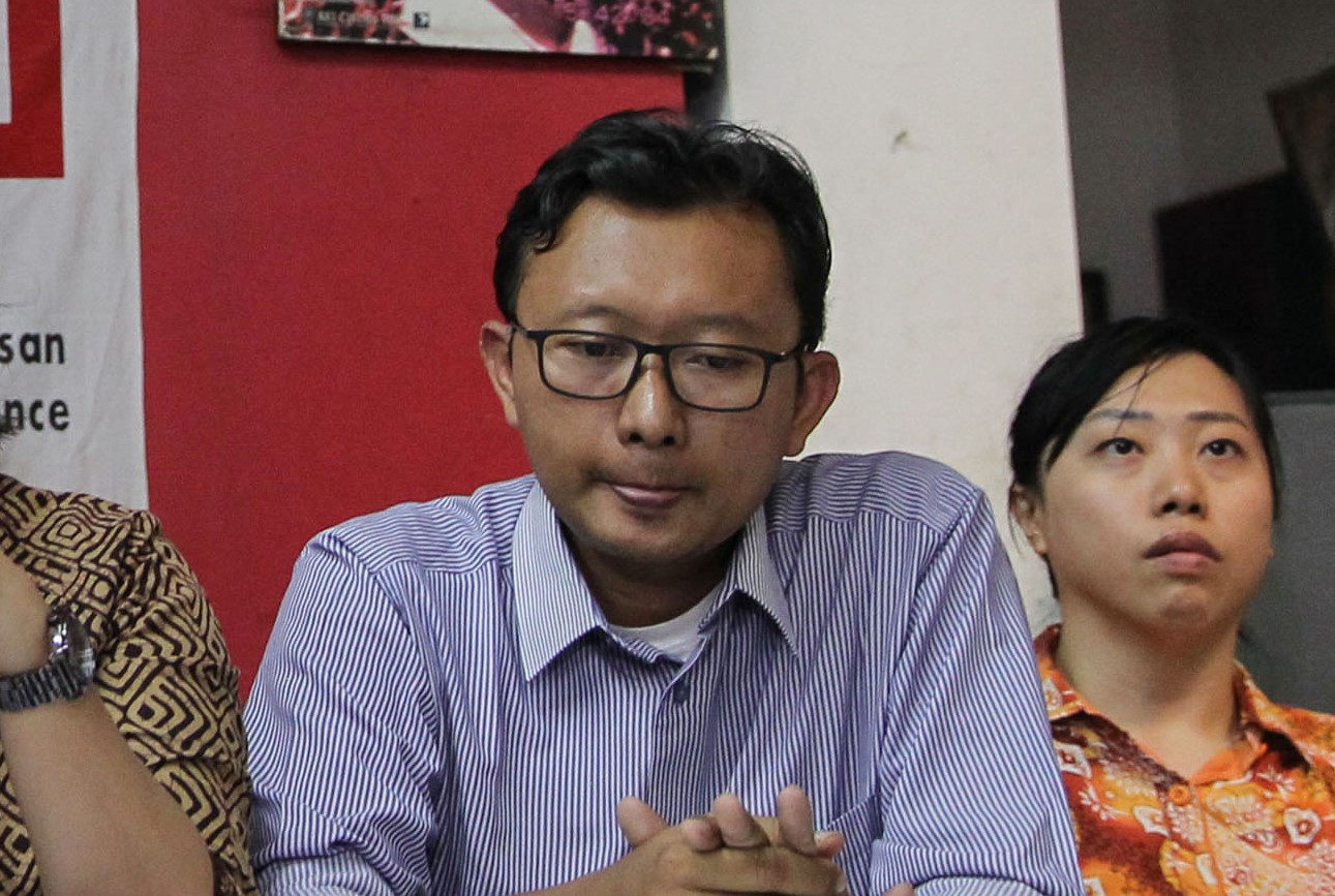 Ketua Umum Yayasan Lembaga Bantuan Hukum Indonesia (YLBHI) Muhammad Isnur.