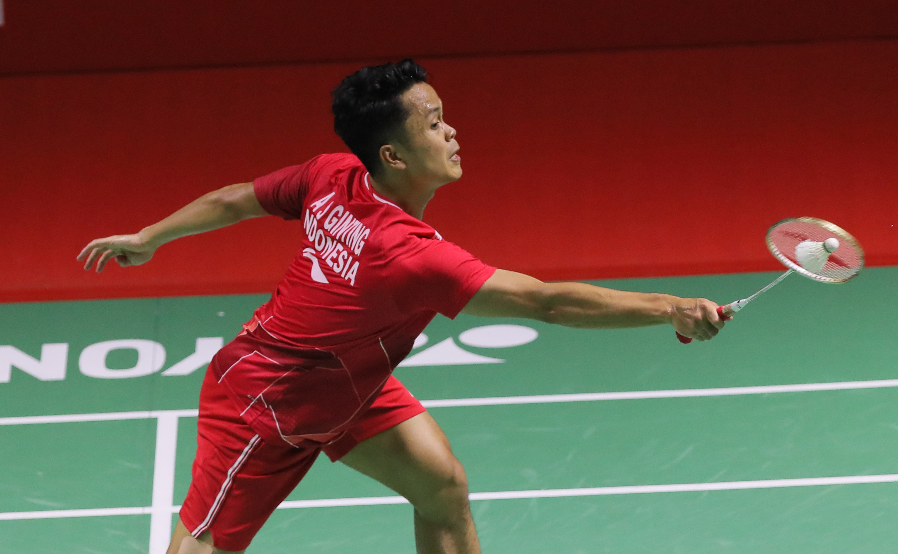 Tunggal Putra Indonesia Anthony Sinisuka Ginting