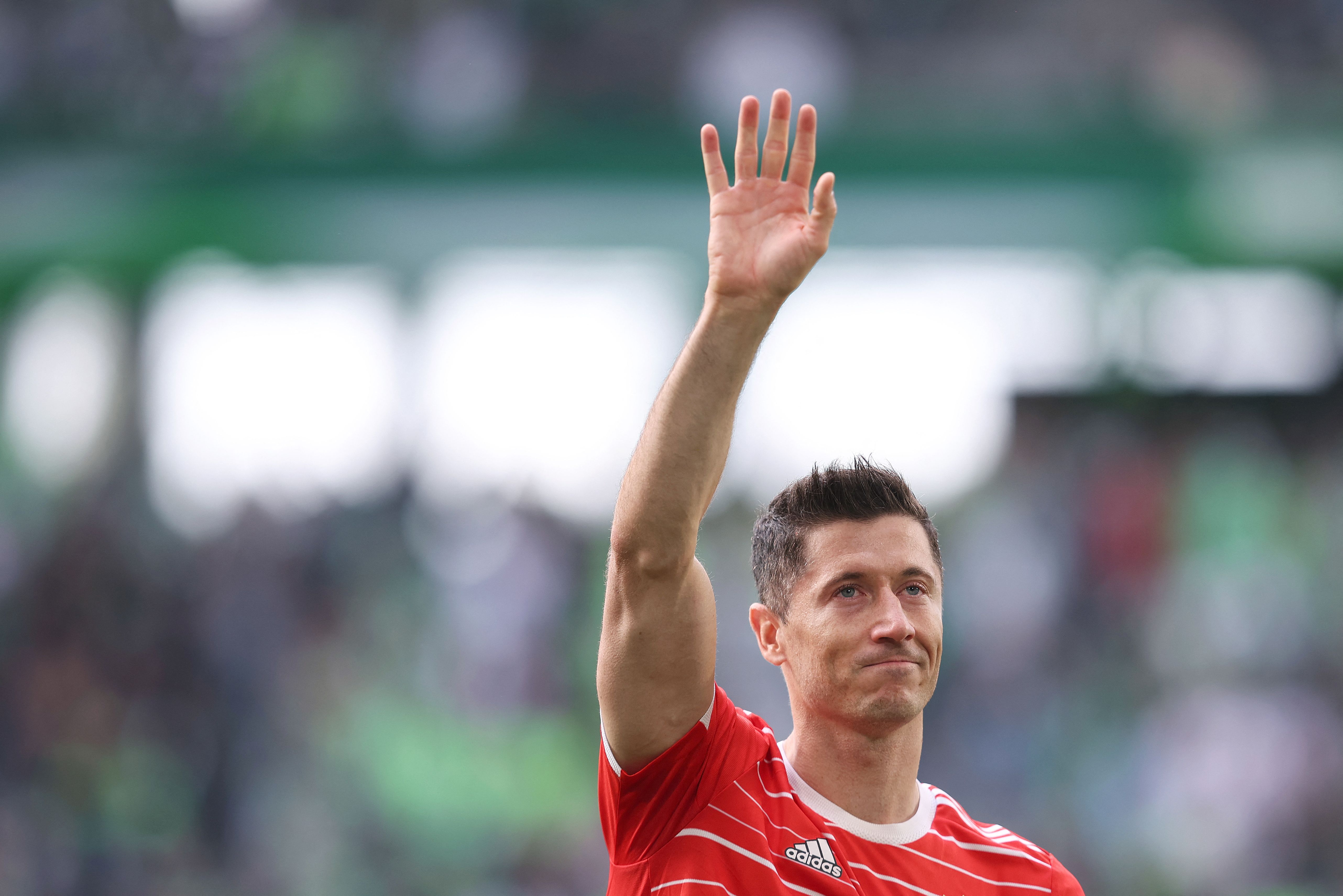Penyerang Bayern Muenchen Robert Lewandowski