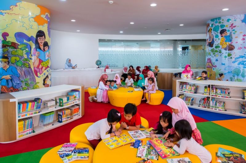 Ilustrasi kegiatan bermain anak