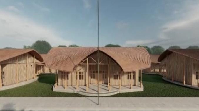 Universitas Okmin Papua (UOP) yang dibangun di Kabupaten Pengunungan Bintang, Papua