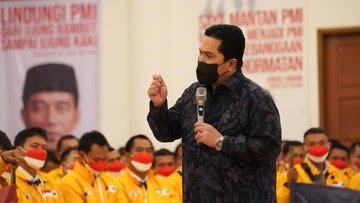 Menteri Badan Usaha Milik Negara (BUMN) Erick Thohir melepas keberangkatan 285 Pekerja Migran Indonesia (PMI)