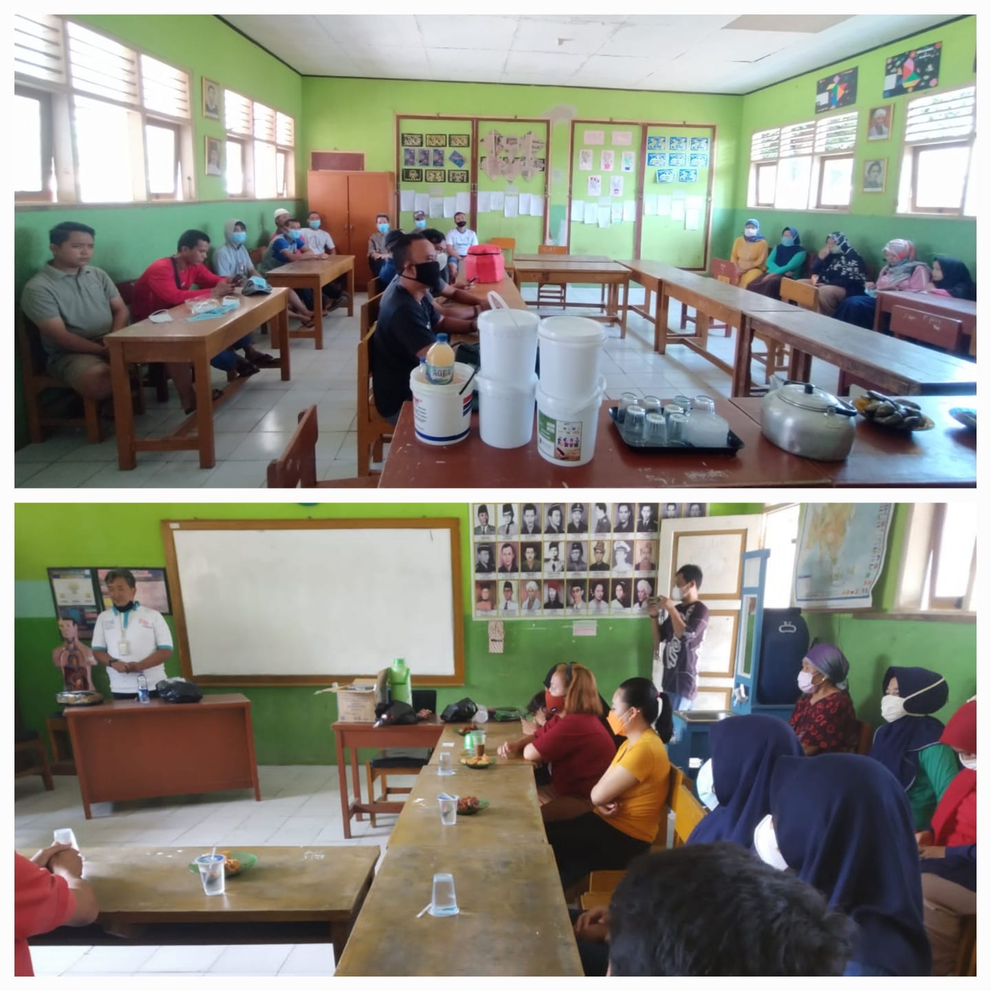 Sosialisasi dan pelatihan pemilahan sampah.