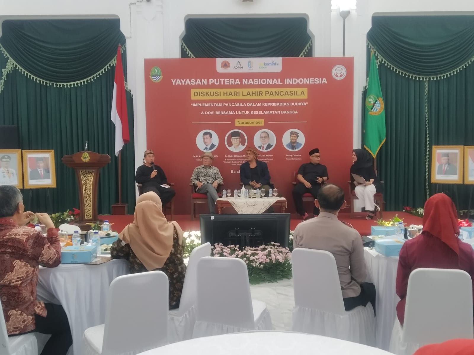Diskusi Hari Lahir Pancasila yang digelar Yayasan Putera Nasional Indonesia dan Pemprov Jawa Barat