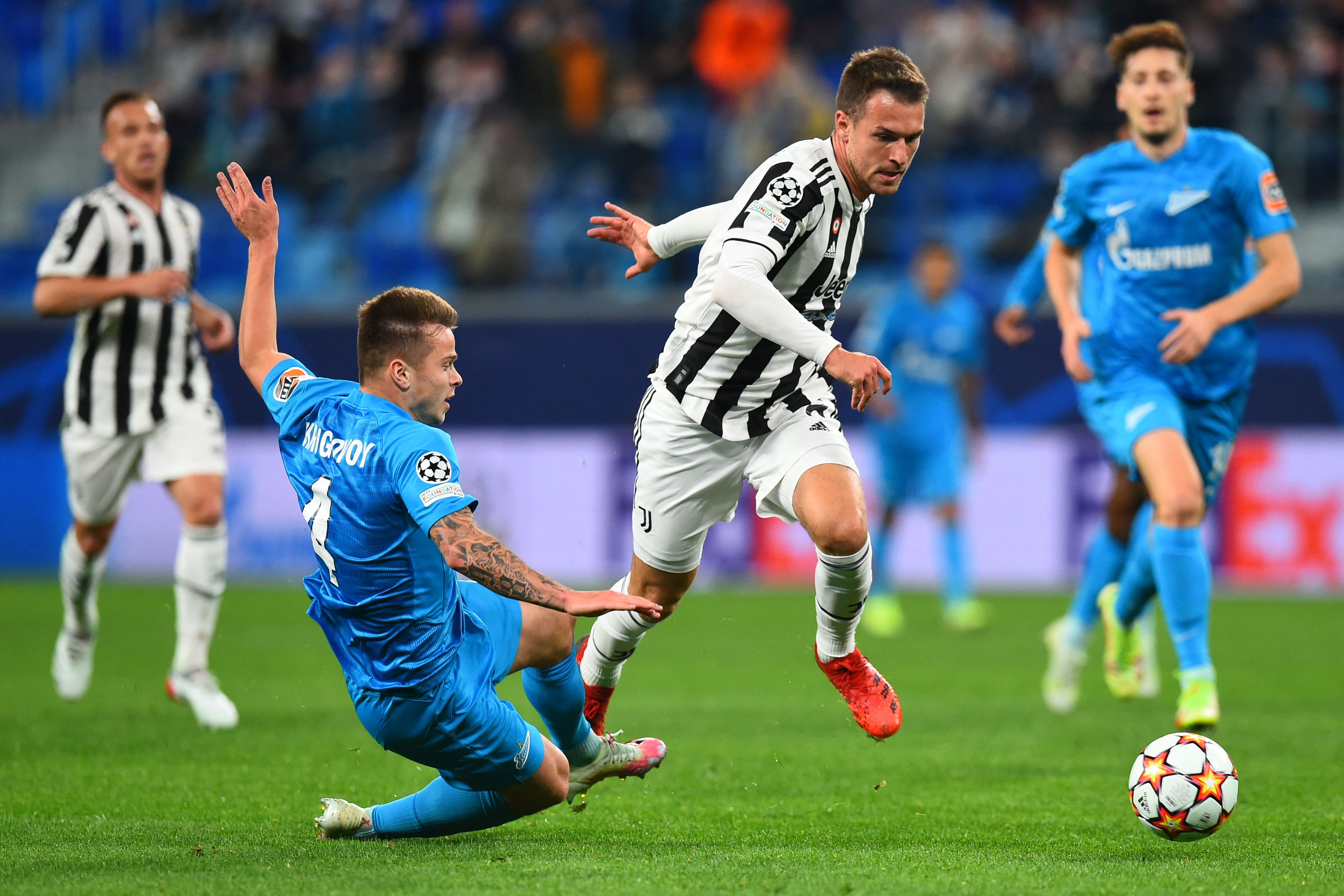 Gelandang Juventus Aaron Ramsey