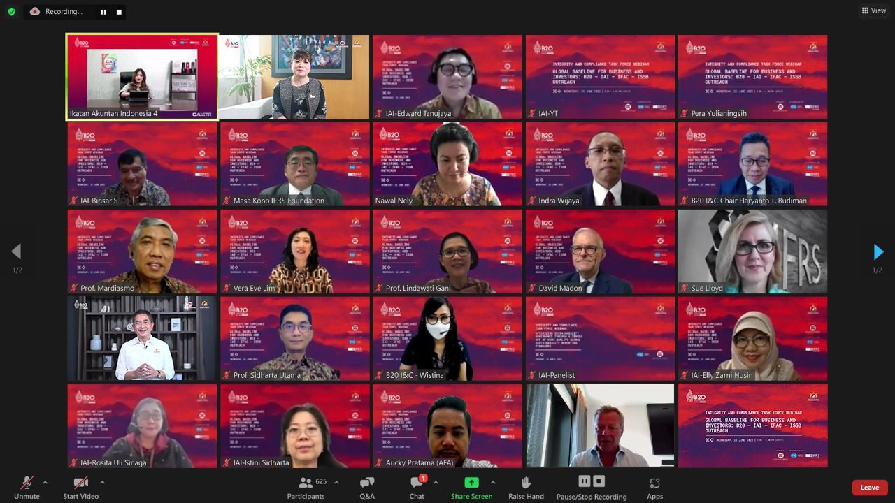 Webinar “B20 Side Event: Global Baseline for Business and Investors: B20–IAI–IFAC–ISSB Outreach”