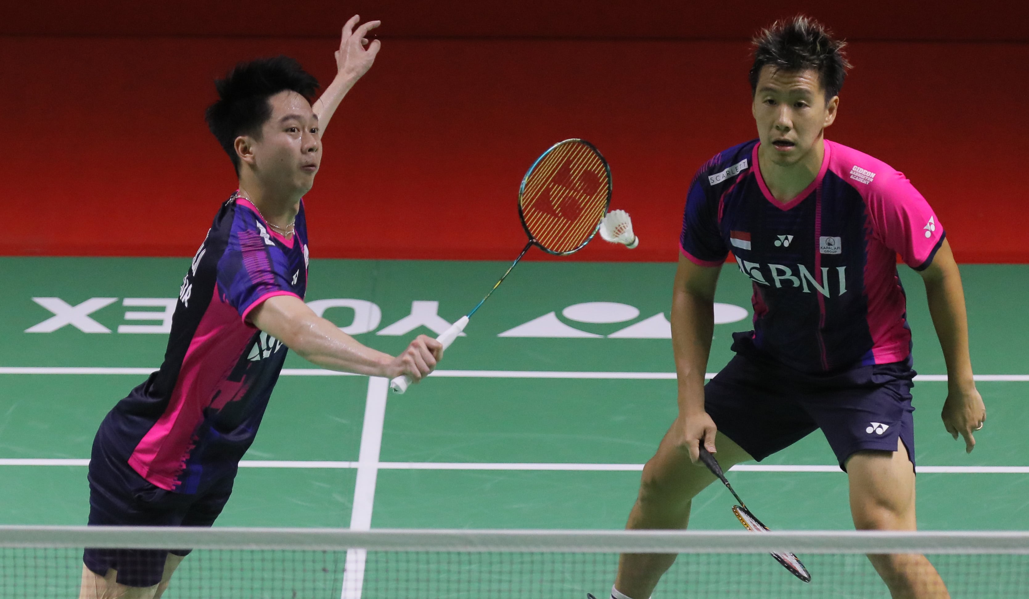 Pasangan ganda putra Indonesia Marcus Fernaldi Gideon/Kevin Sanjaya Sukamuljo