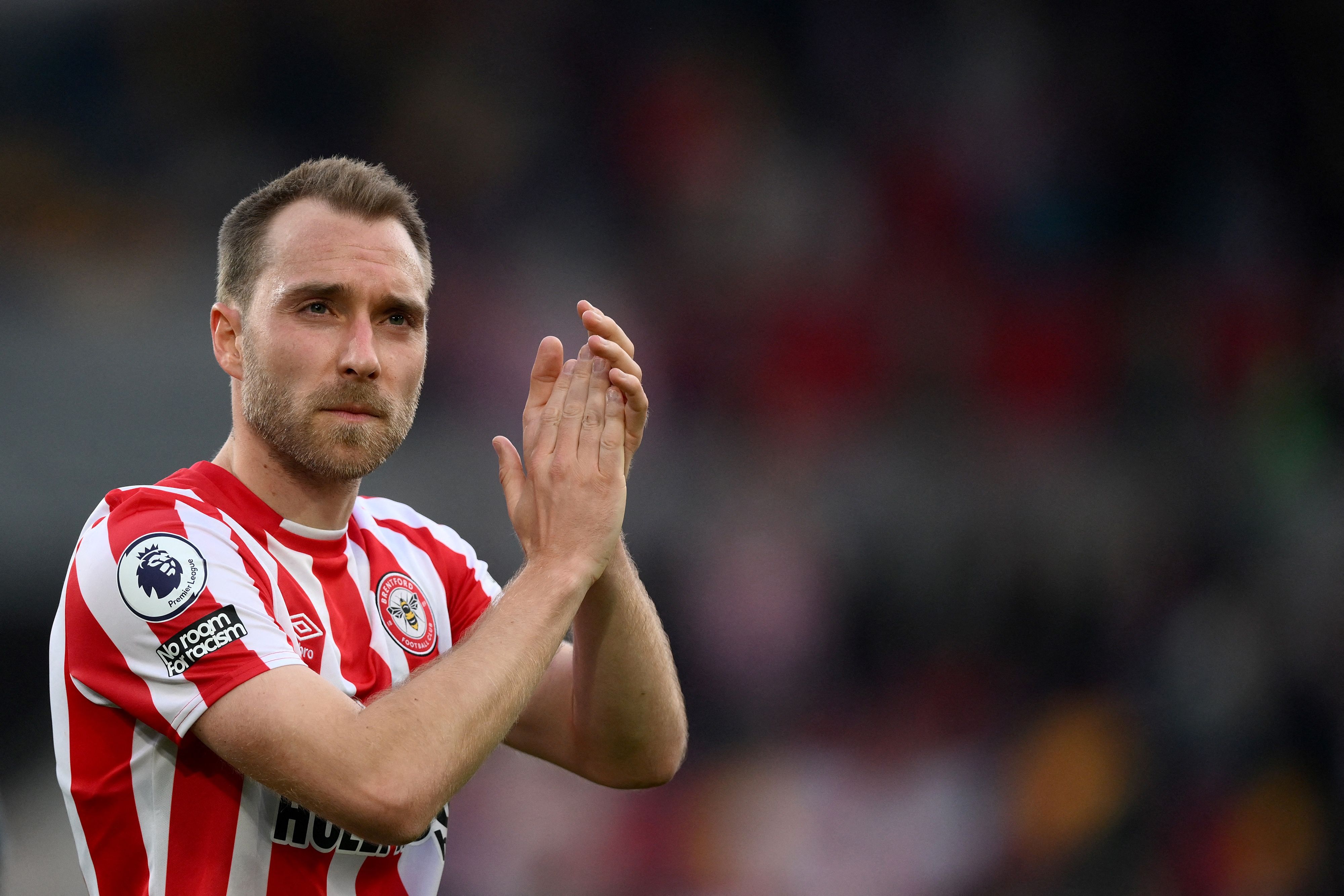 Pemain Brentford Chrsitian Eriksen