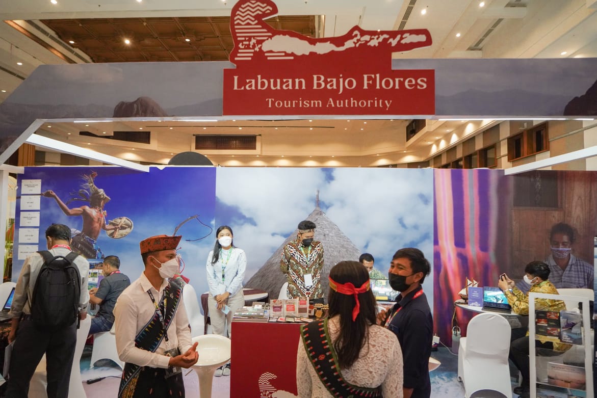 Booth dari Labuan Bajo turut menyemarakkan BALI Beyond Travel Fair (BBTF) di Nusa Dua, Bali.  