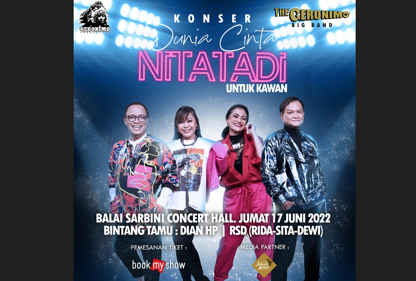 NITATADI akan Konser di Balai Sarbini pada 17 Juni