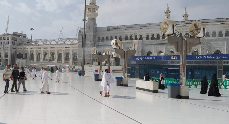 Ilustrasi jemaah haji di Masjidil Haram