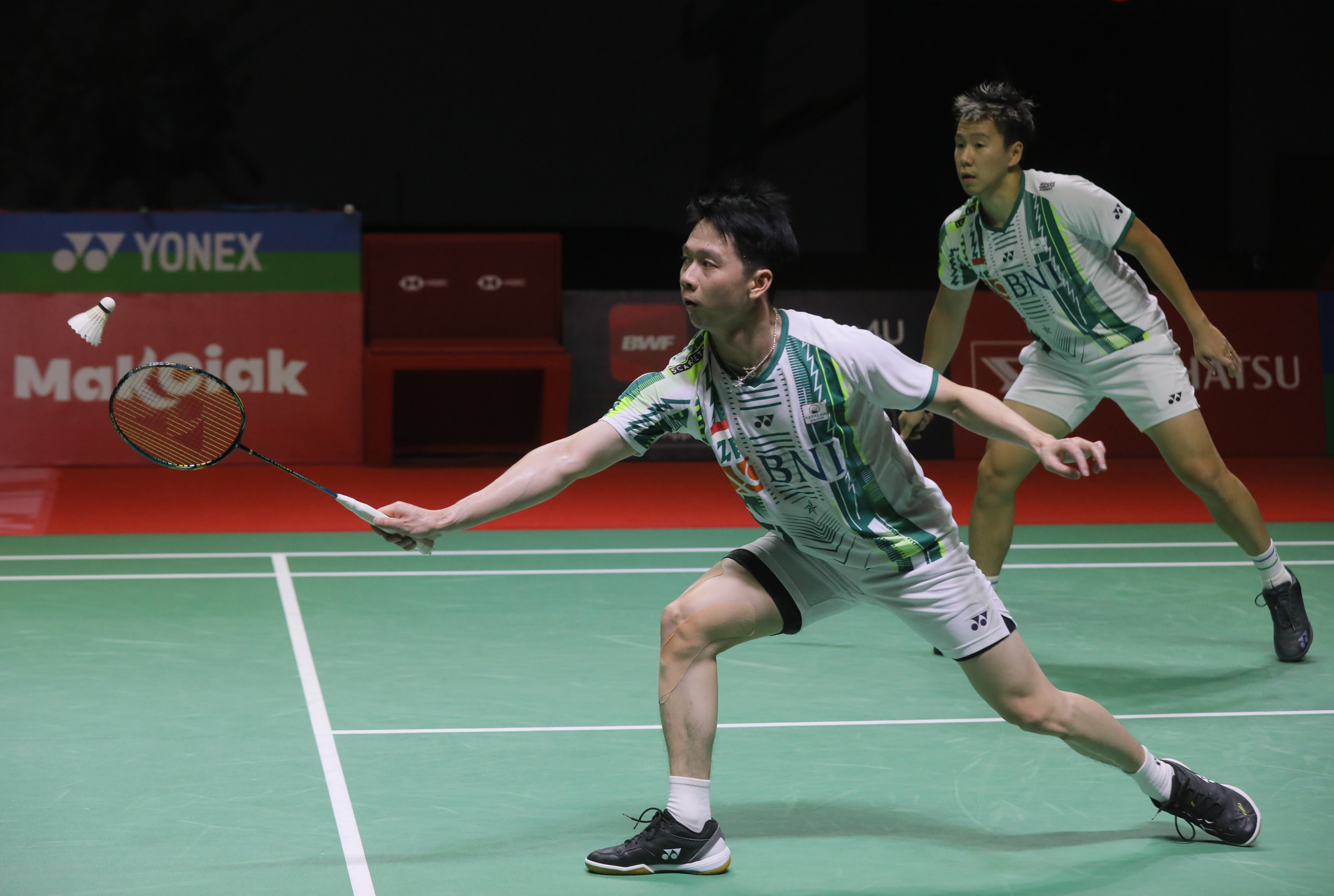 Pasangan ganda putra Indonesia Marcus Fernaldi Gideon/Kevin Sanjaya Sukamuljo