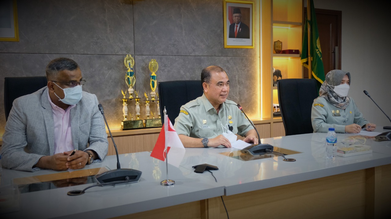 Acara Closing Meeting Audit Country Level Singapore Food Agency (SFA) yang dilaksanakan di Kantor Pusat Kementerian Pertanian, Jakarta. 