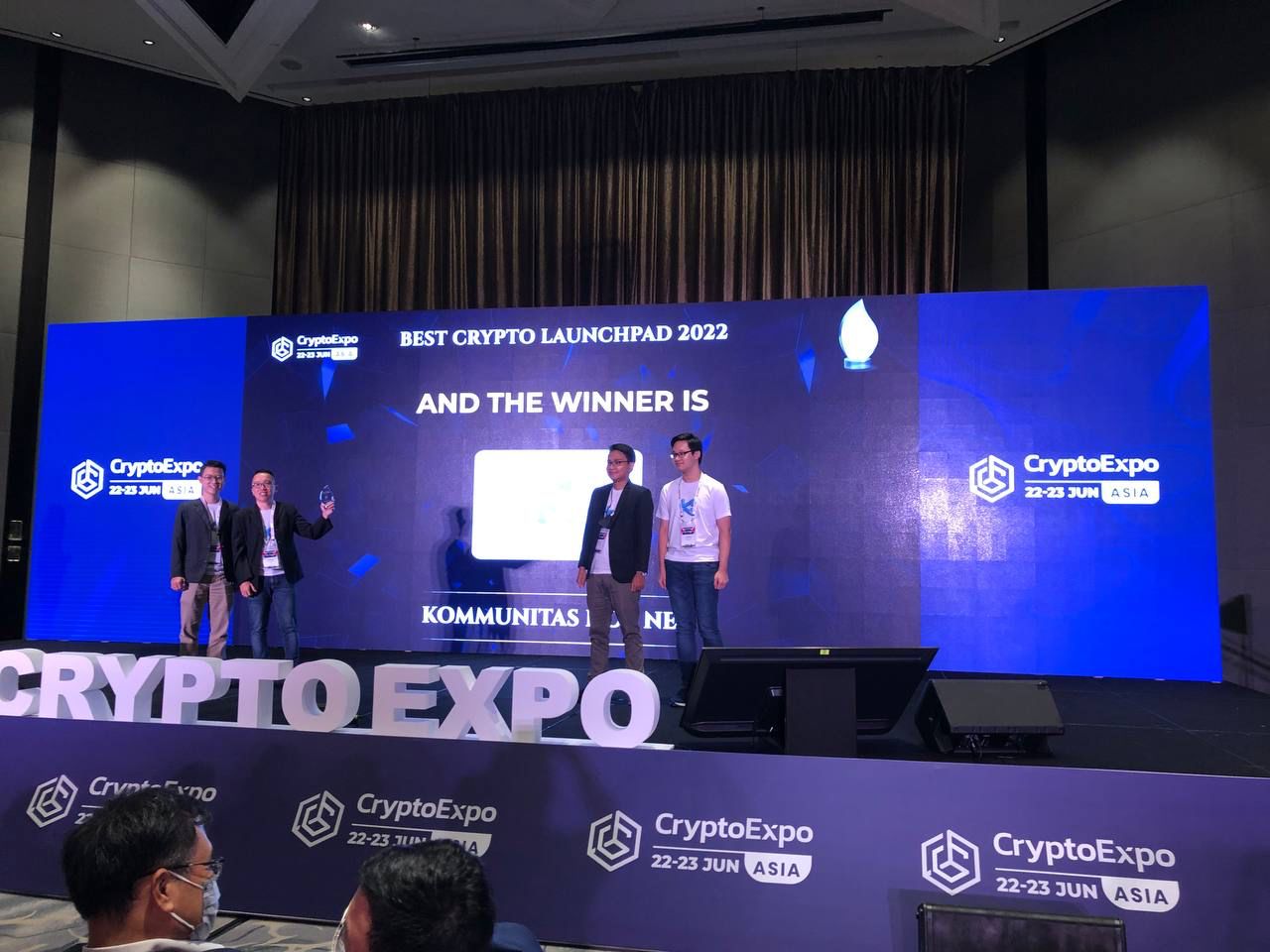 Kommunitas Launchpad Raih Best Crypto Launchpad 2022 di Singapura