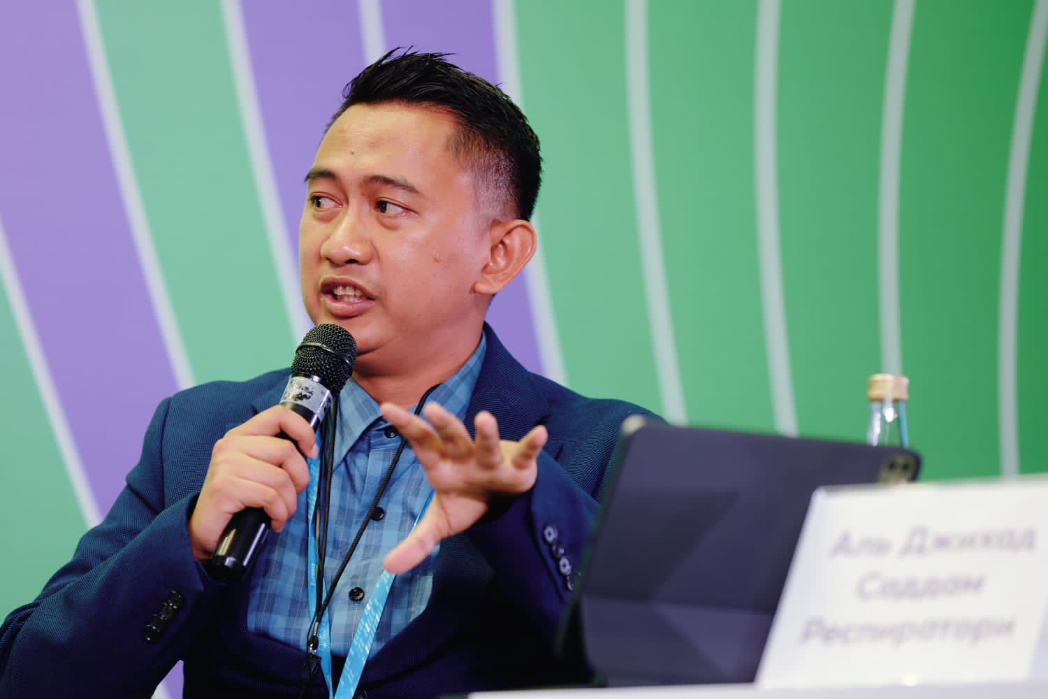 Presiden Pemuda Asia Afrika (Asian African Youth Government-AAYG) Respiratori Saddam Al-Jihad.