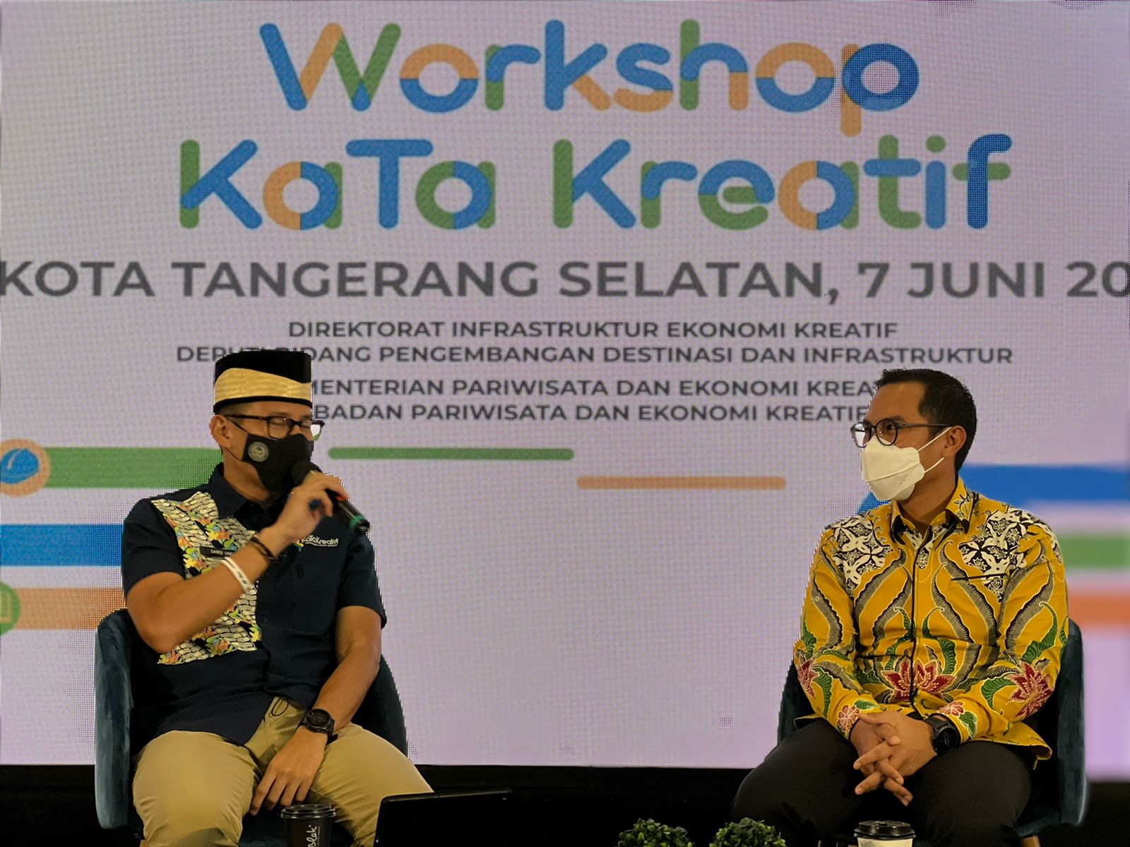 Workshop Pengembangan KaTa Kreatif Kota Tangerang Selatan dilaksanakan di Resto Kampoeng Anggrek, Kota Tangerang Selatan.