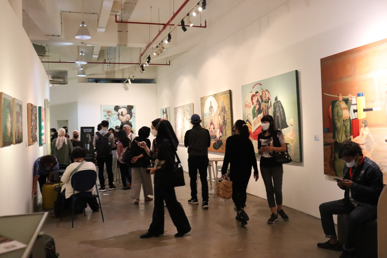Momen penyelenggaraan Art Moments Jakarta Online 3