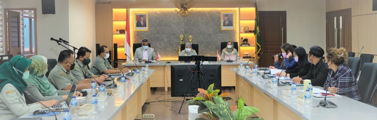 Dirjen PKH, Kementan, Nasrullah pada acara Closing Meeting Audit Country Level Singapore Food Agency (SFA) di Kantor, Kementan, Jakarta.