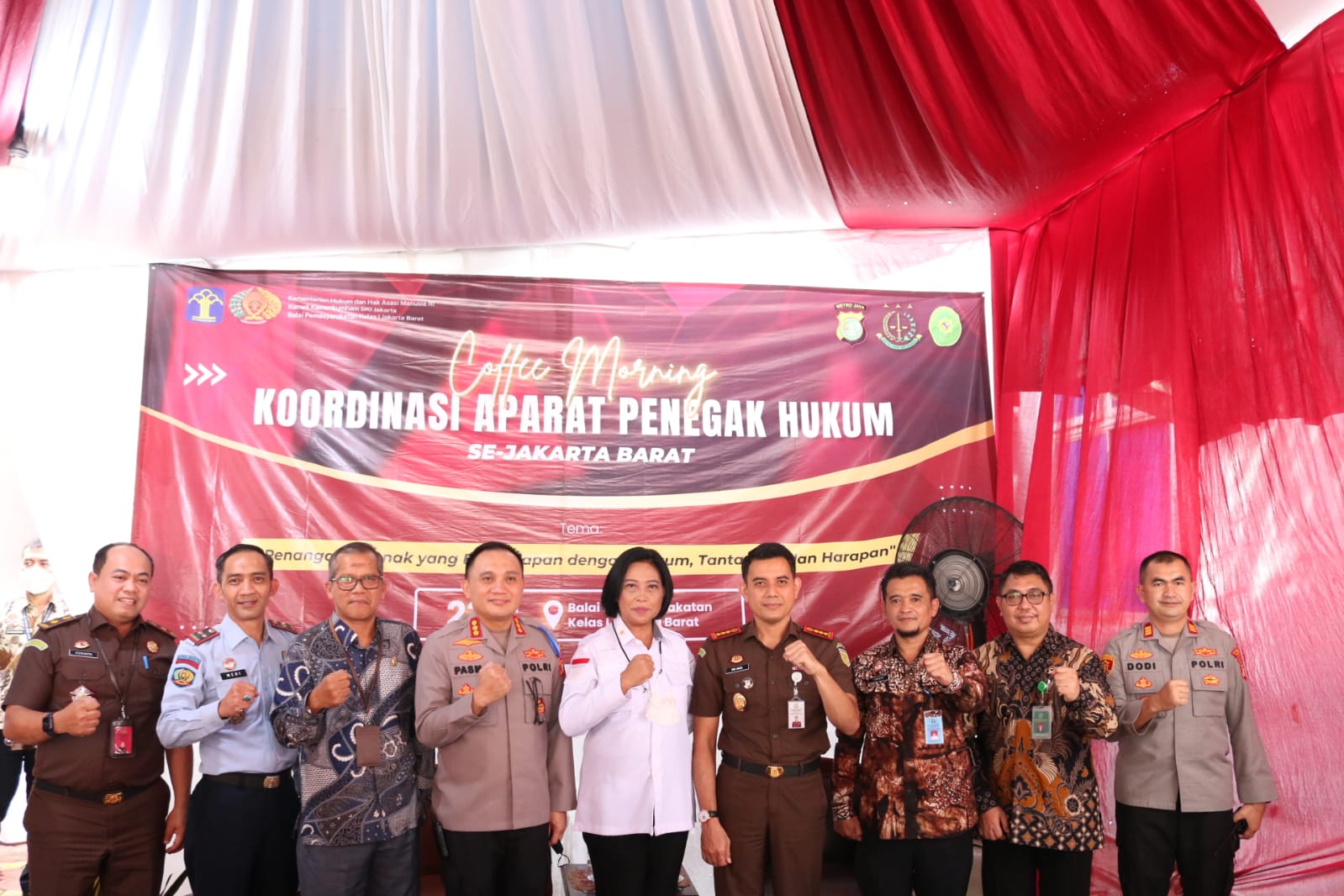 Coffee Morning Aparat Penegak Hukum Jakarta Barat membahasa Sistem Peradilan Pidana Anak