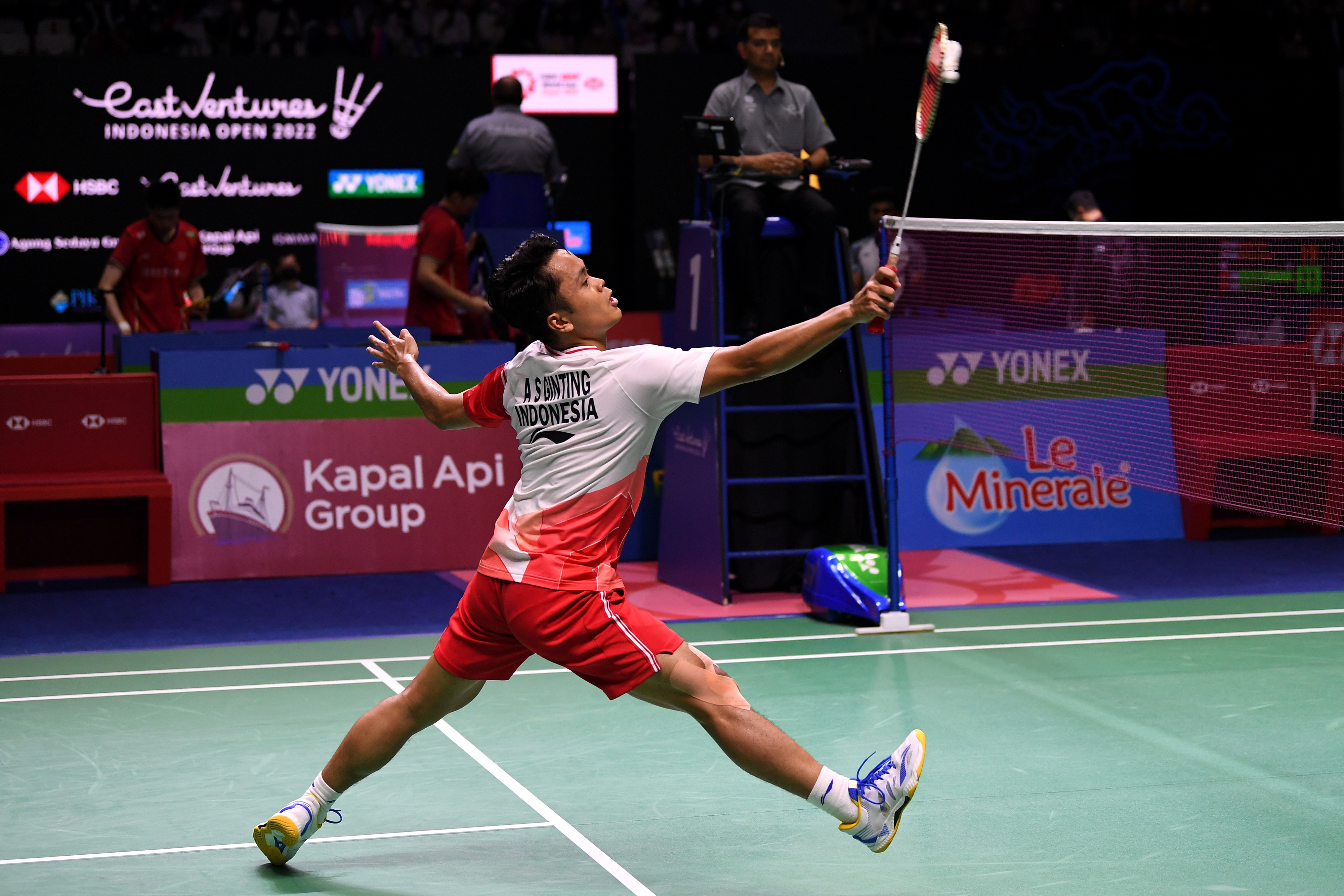Pebulu tangkis tunggal putra Indonesia Anthony Sinisuka Ginting