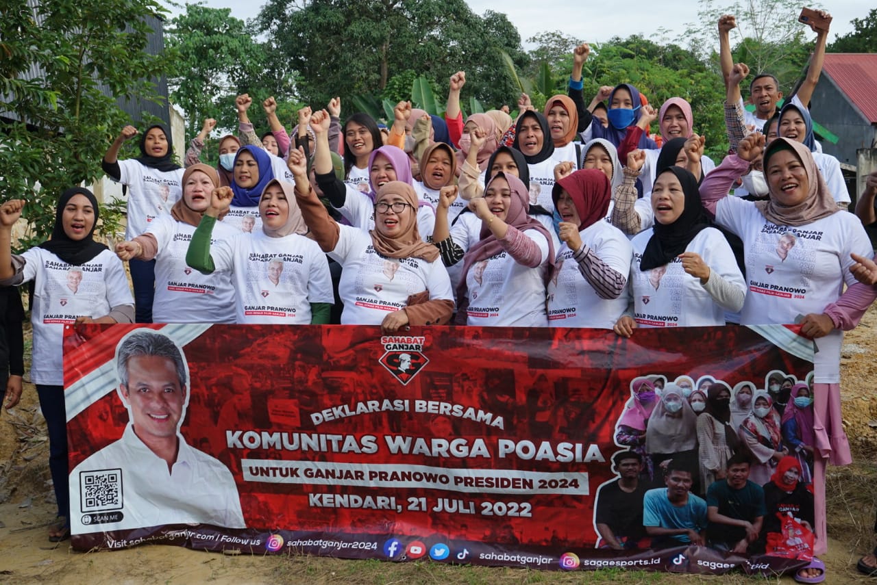 Deklarasi dukungan untuk Ganjar Pranowo di Kendari.