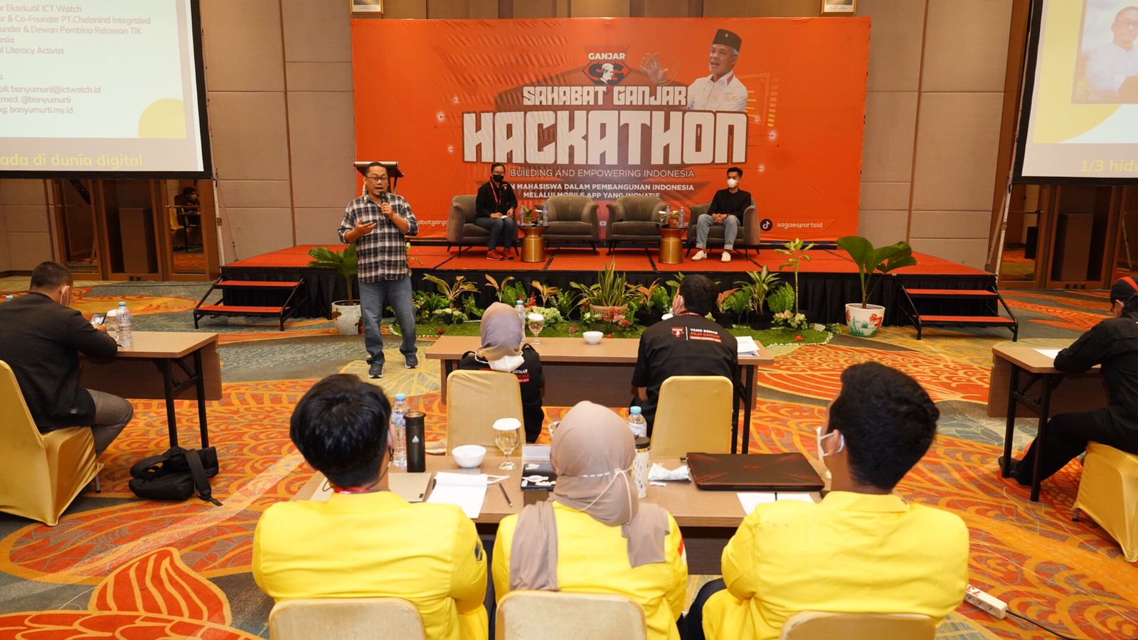 Kegiatan hackaton yang diadakan Sahabat Ganjar di DKI Jakarta.