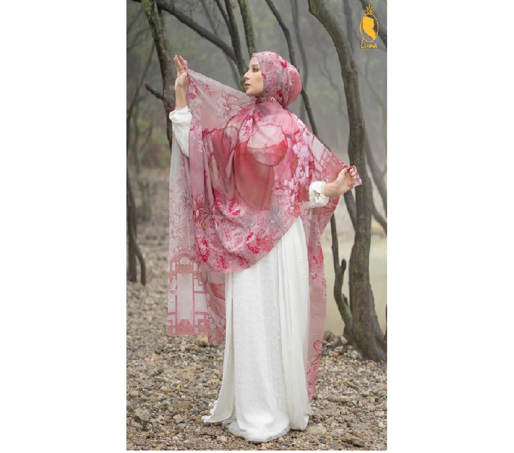 Salah satu koleksi baru di Wonderland Series dari Luna Hijab.