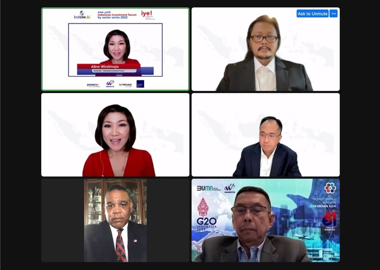 Webinar Road to New York, Indonesia Investment Forum pada Rabu (6/7) malam waktu Indonesia atau pagi waktu New York City, AS.