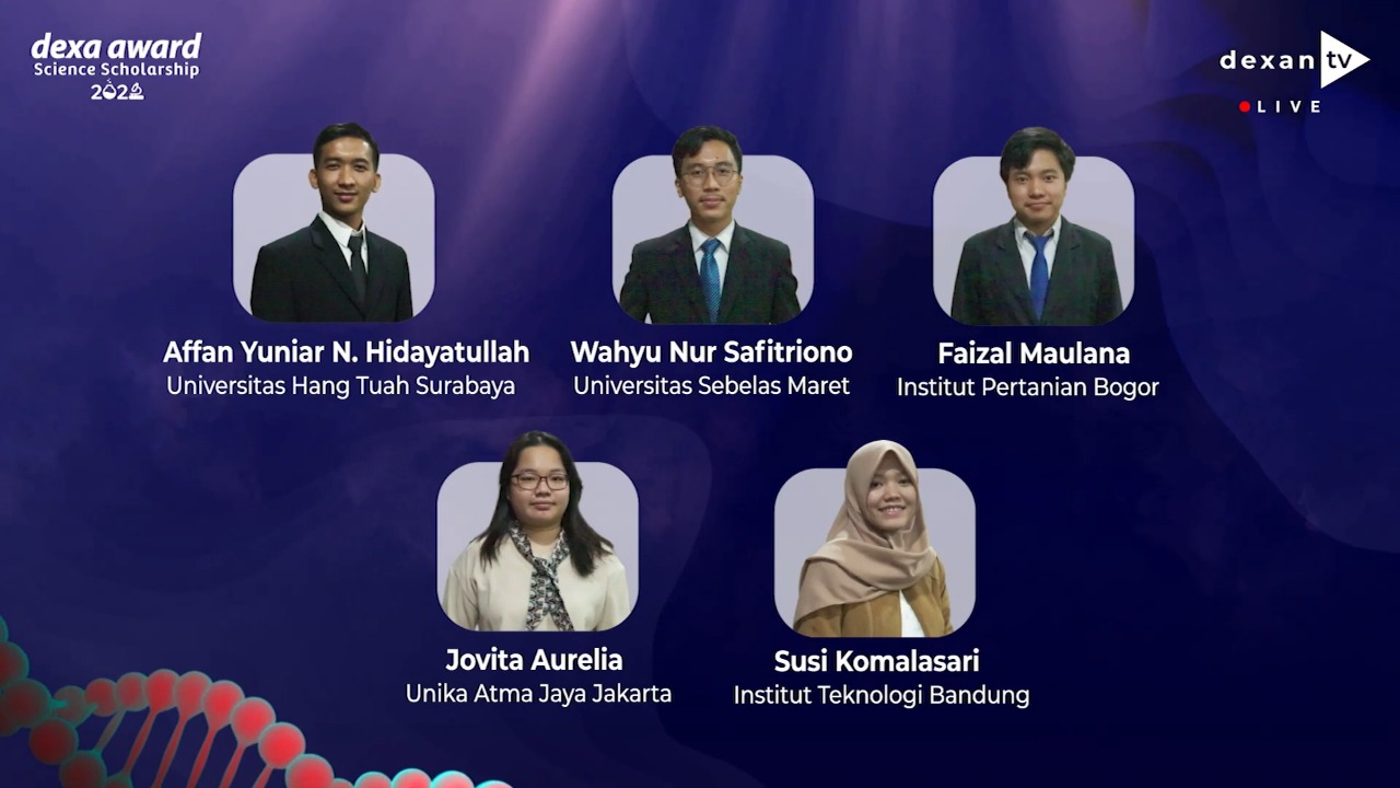 Acara Virtual Ceremony Dexa Award Science Scholarship (DASS) 2022.