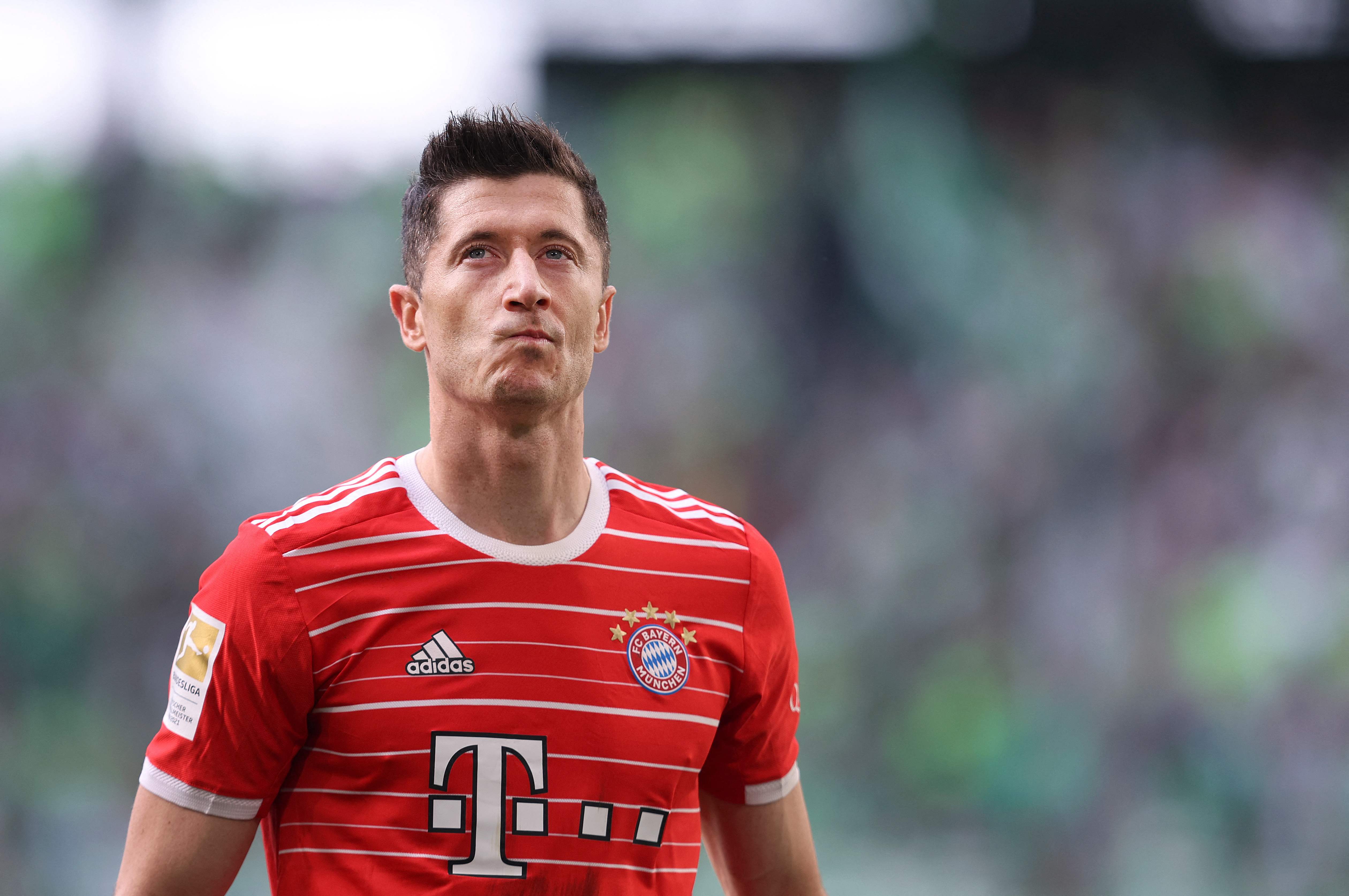 Penyerang Bayern Muenchen Robert Lewandowski