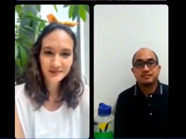 Founder Seasoldier, Nadine Chandrawinata dan Circular Economy Specialist Chandra Asri, Nicko Setyabudi. 