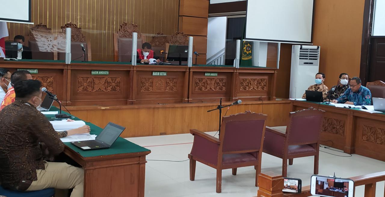 Biro hukum Komisi Pemberantasan Korupsi (KPK) saat sidang praperadilan di Pengadilan Negeri (PN) Jakarta Selatan, Rabu (20/7/2022)