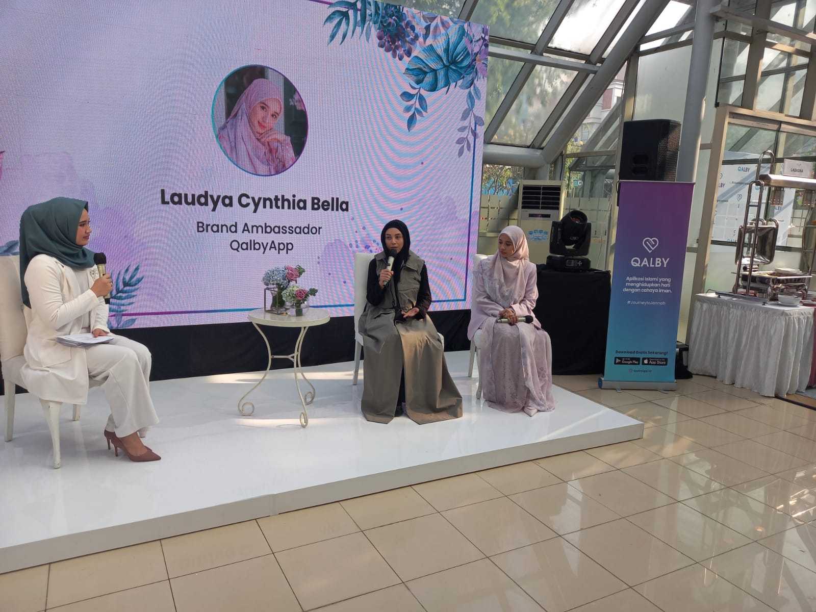 Acara peluncuran aplikasi Qalby App. 