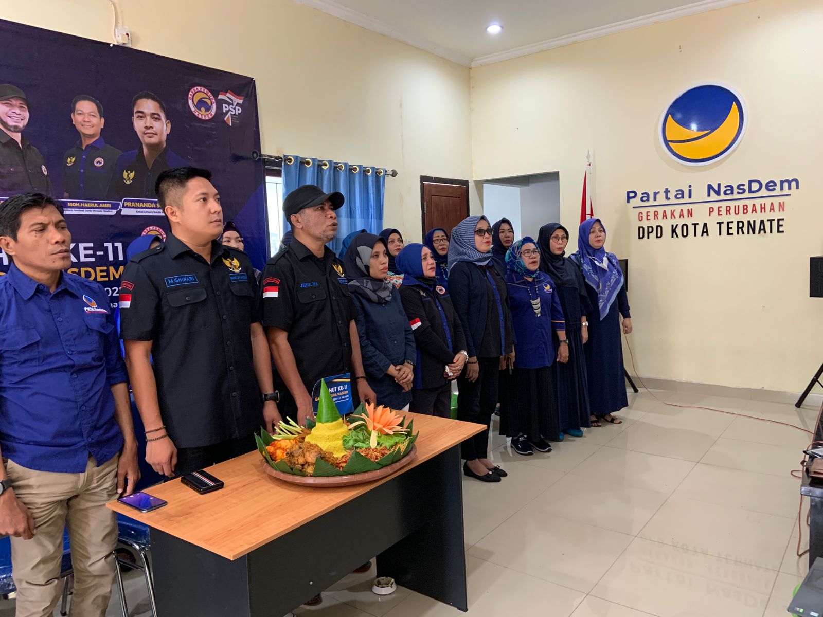 Garda Pemuda NasDem Maluku Utara solid dan bertekad memenangkan Partai NasDem pada Pemilu 2024 di Maluku Utara.