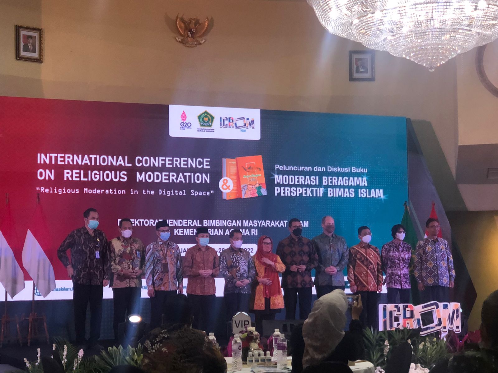 International Conference on Religious Moderation (ICROM) 2022 di Ancol, Rabu (27/7).