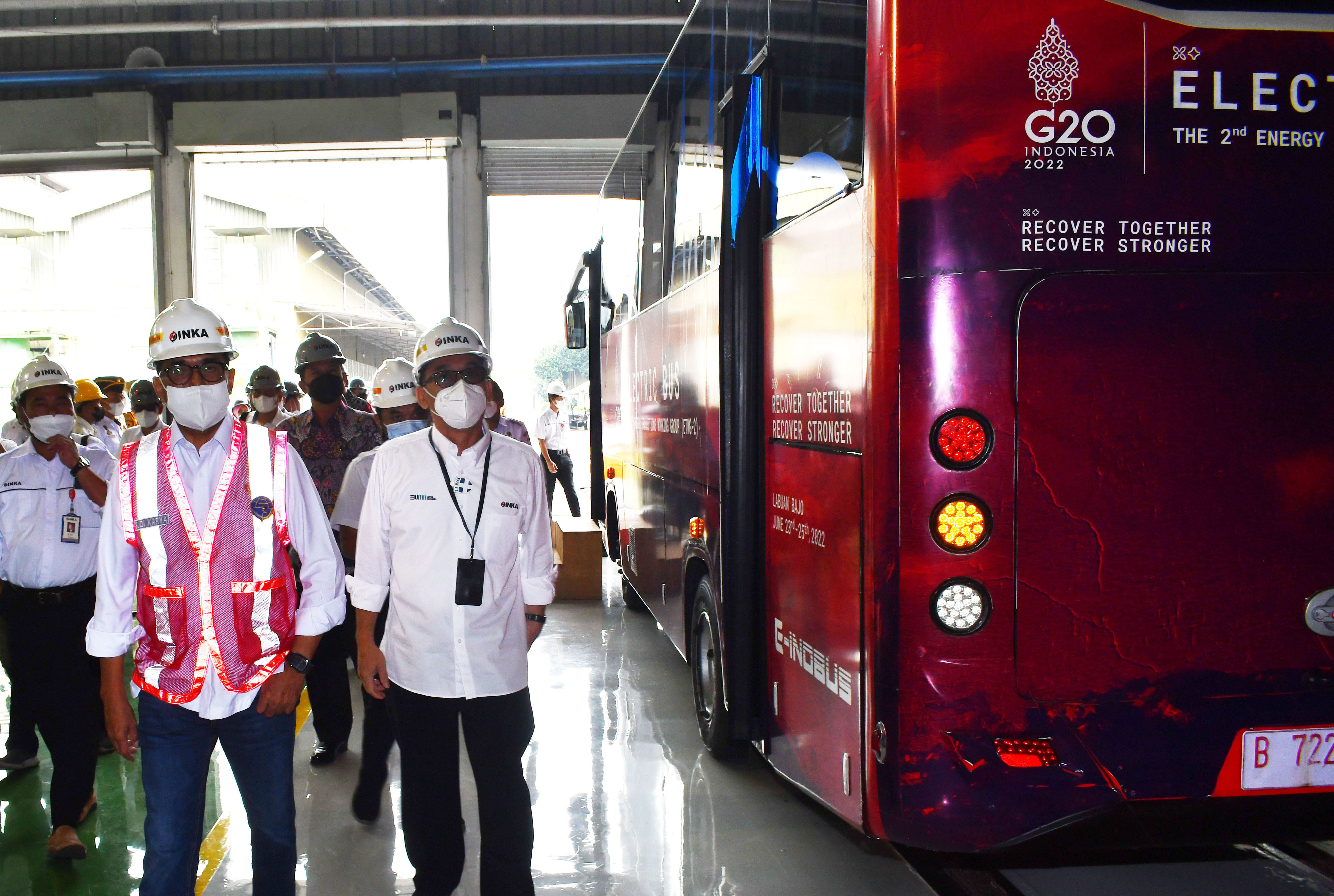 Bus listrik untuk para delegasi G20 di Bali November mendatang.