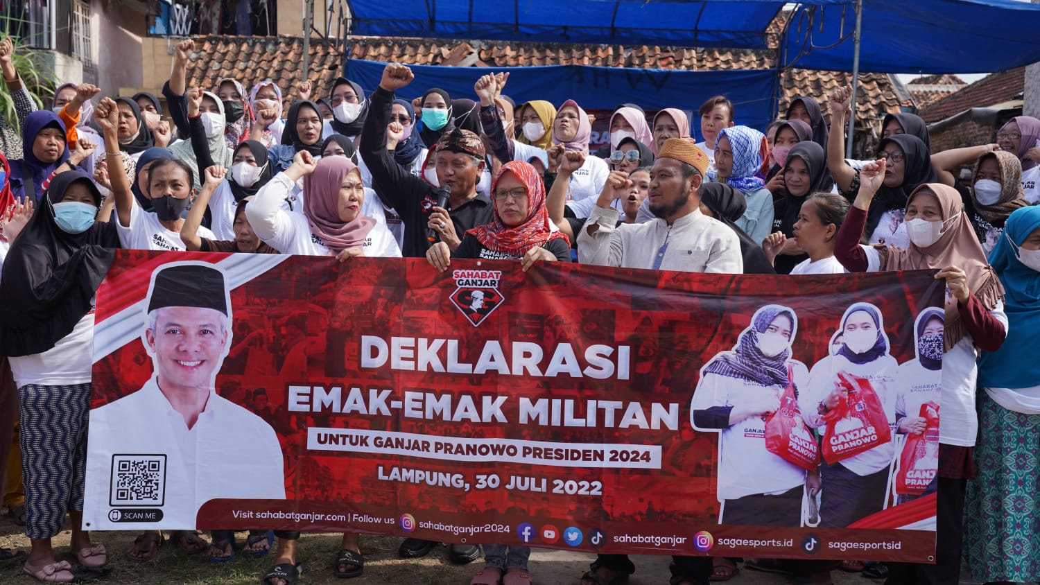 Deklarasi dukungan Ganjar Pranowo di Bandar Lampung