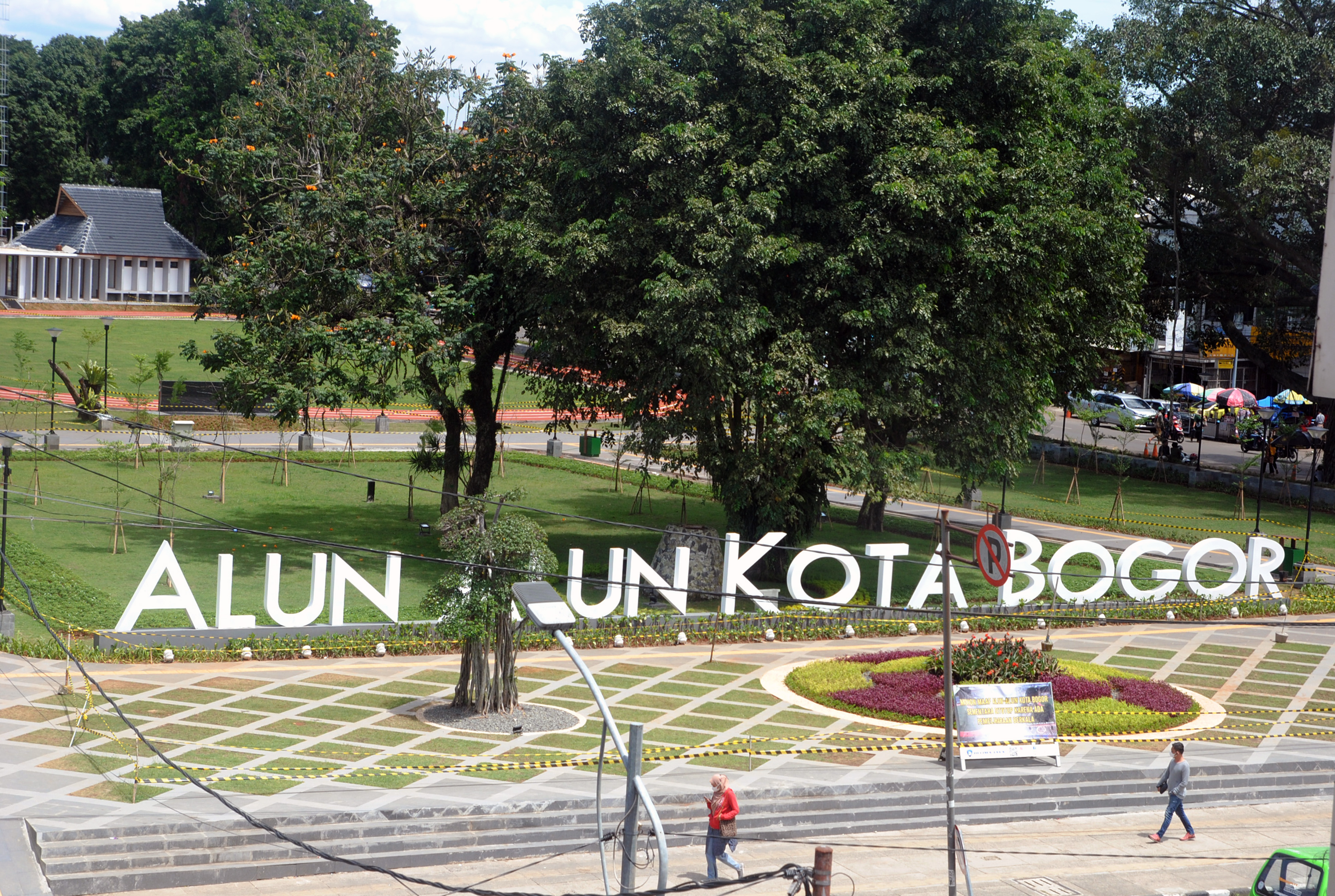 Pembangunan Alun Alun Kota Bogor yang disorot DPRD karena pengerjaanya lambat.
