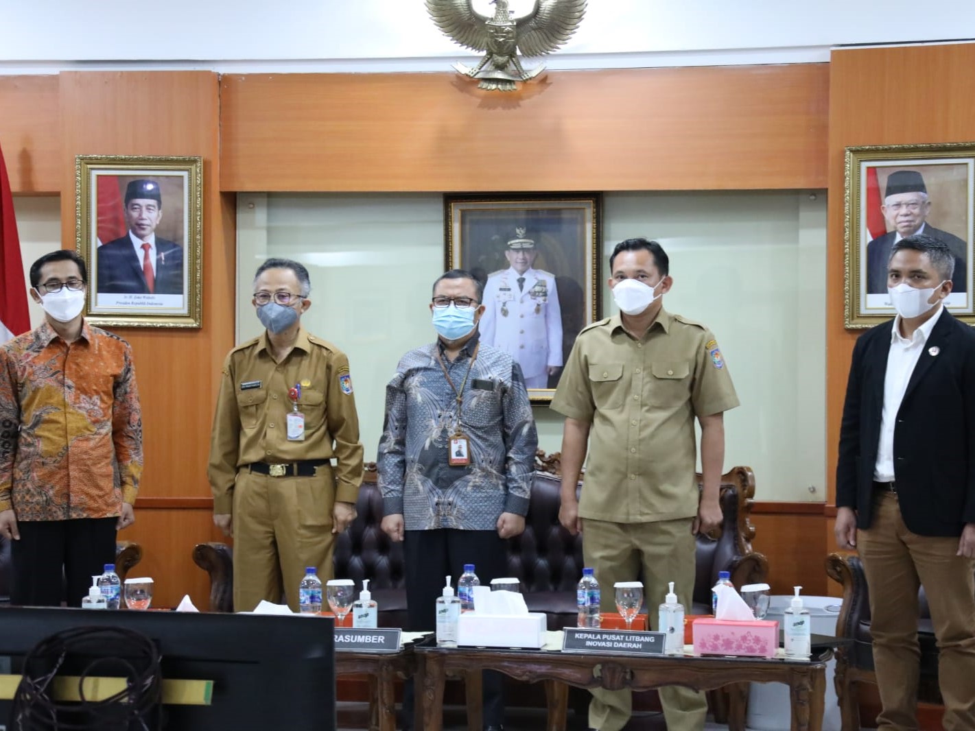 Forum Diskusi Aktual Optimalisasi Percepatan Pembentukan Perangkat Daerah Brida yang digelar secara hibrida dari Aula BSKDN, Senin (25/7).