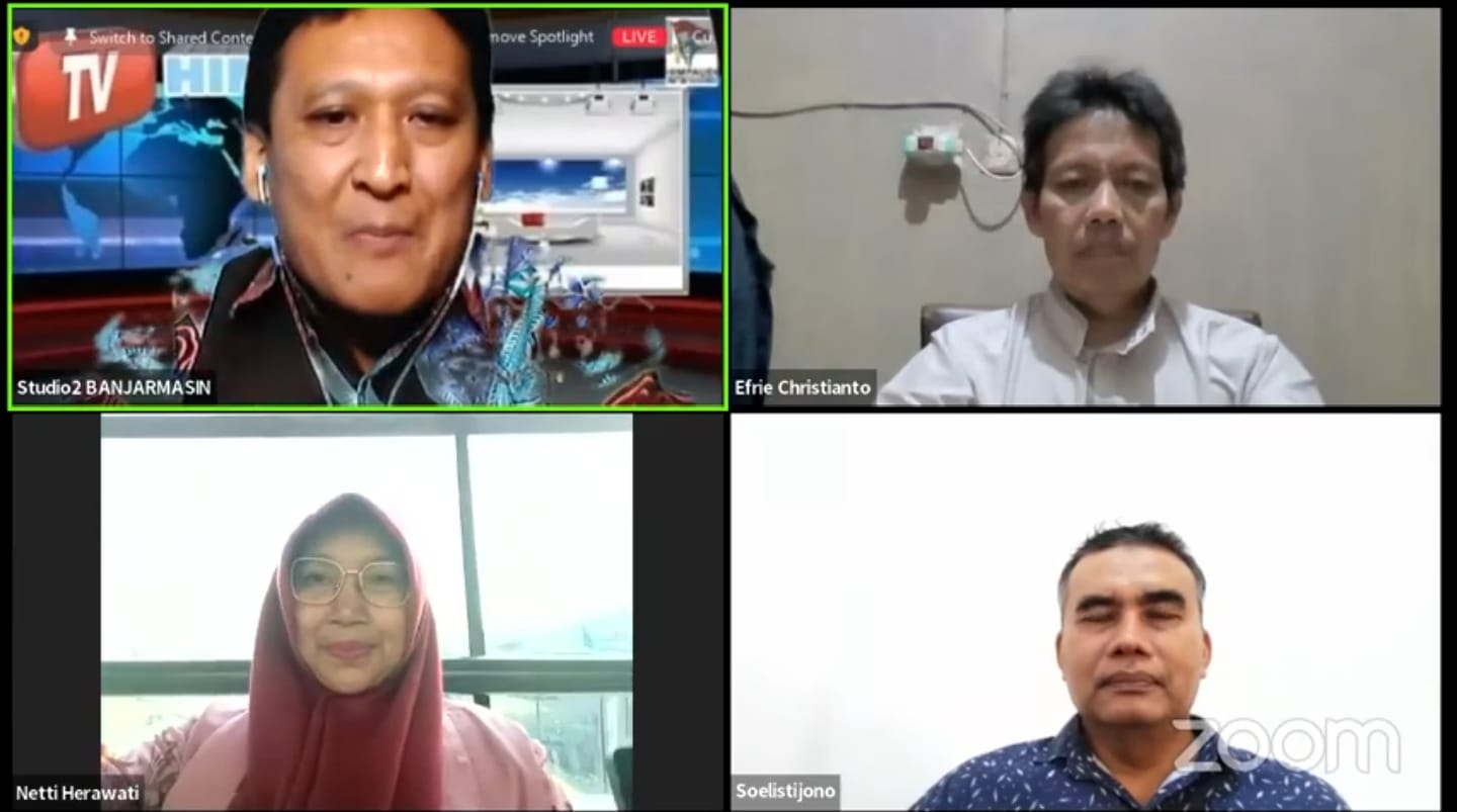 Webinar Hari Anal Nasional yang diselenggarakan daring oleh HIMPAUDI bertema Guru PAUD Profesional Hak Anak Indonesia, Kamis (28/7/2022)
