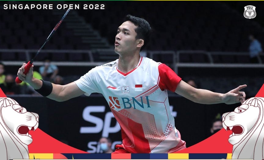 Tunggal putra Indonesia Jonatan Christie