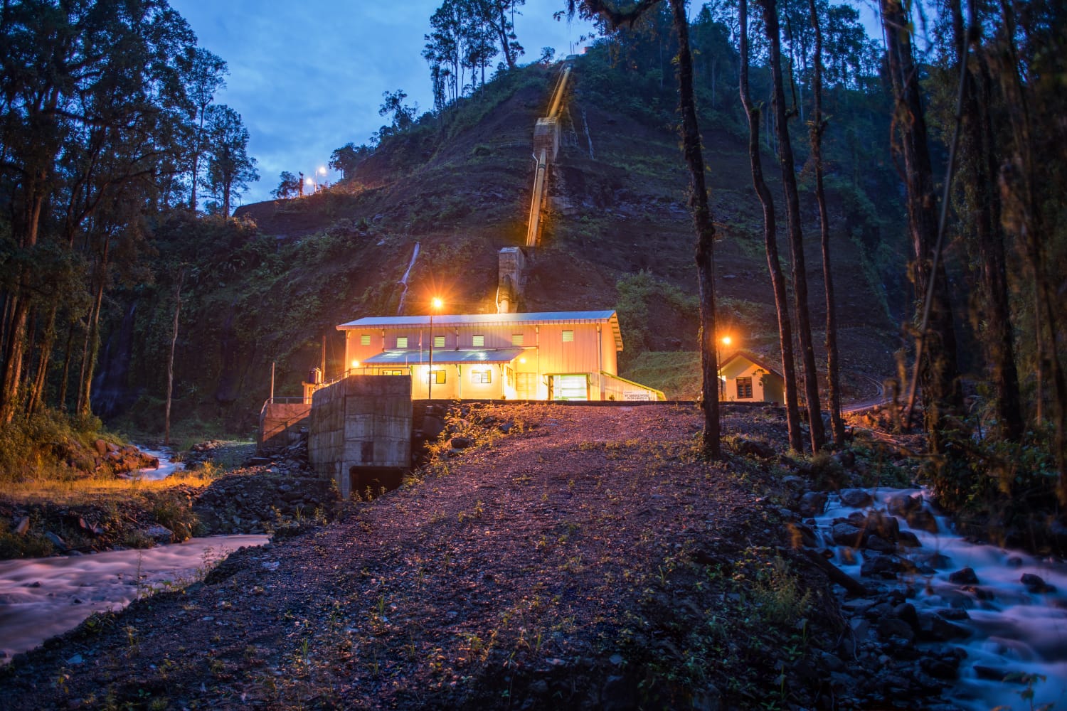 Lokasi di pembangkit listrik yang dikelola Arko.