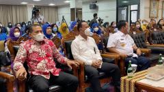 Acara dialog bertajuk 'Perempuan TOP (Teladan, Optimis, dan Produktif) Viralkan Perdamaian', di Komplek Gubernur Lampung, Rabu (27/7)..