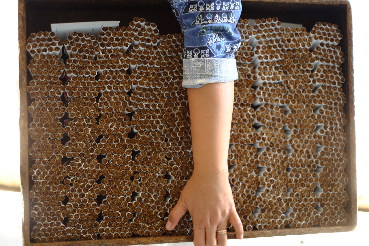 Rokok ilegal yang diamankan petugas Bea Cukai