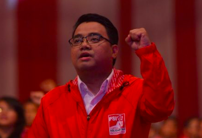 Wasekjen Partai Solidaritas Indonesia Satia Chandra Wiguna. 